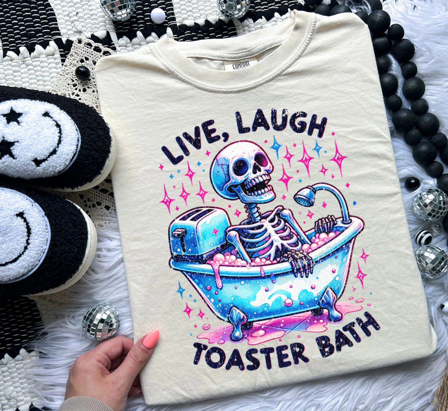 Live Laugh Toaster Bath