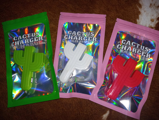 Cactus Car Charger- 3USB ports