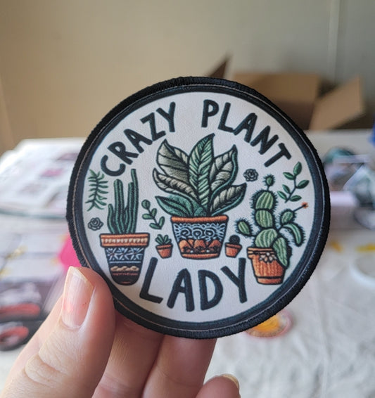 Crazt plant Lady patch
