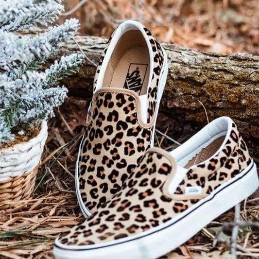 Leopard Print Slip-on Shoes