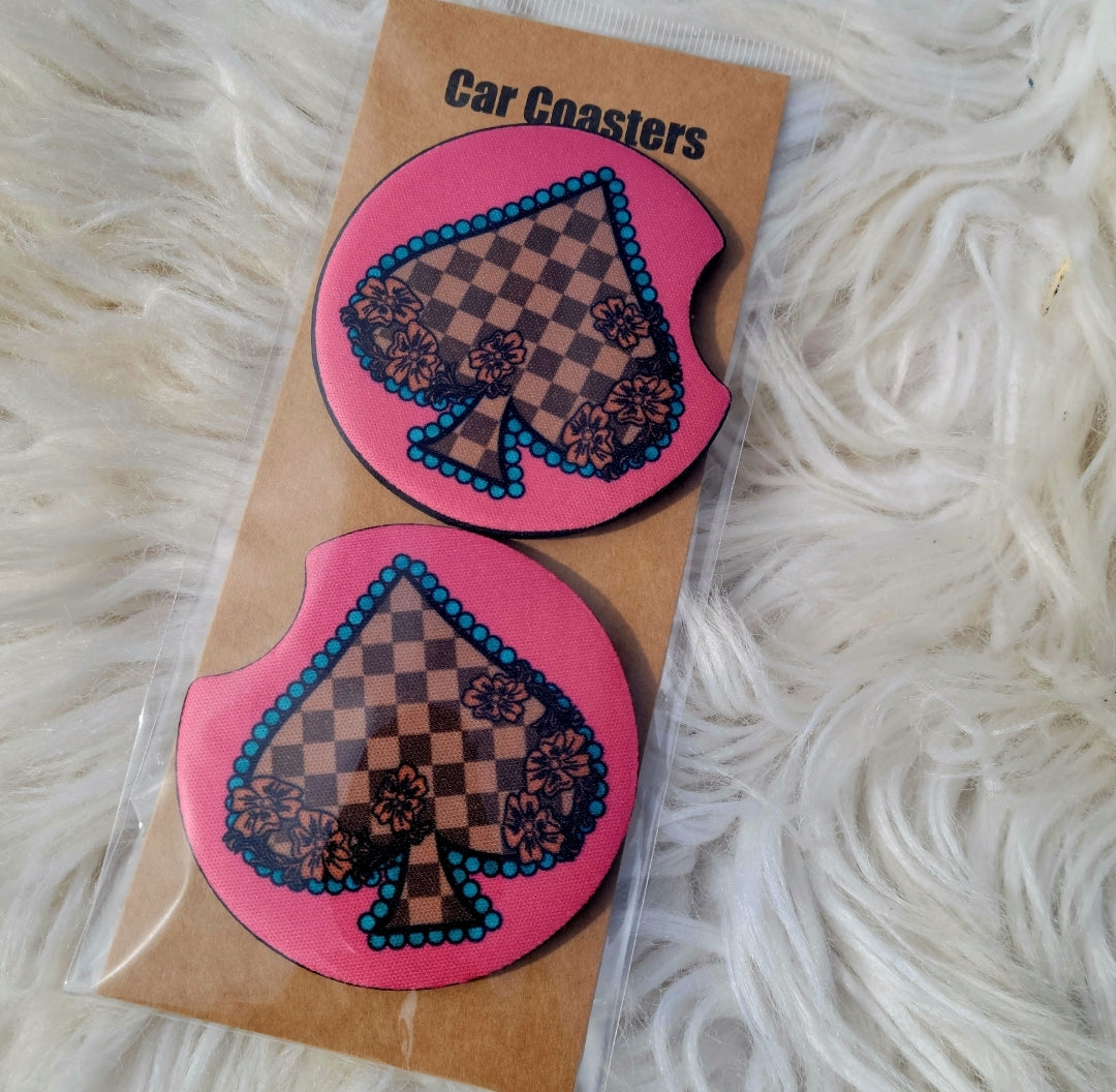 Westerd Spade Car Coasters