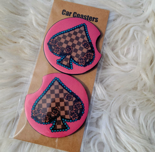 Westerd Spade Car Coasters