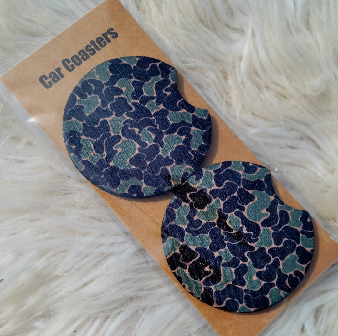 Duck Camo Car Coasters