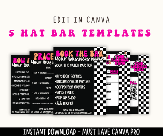 Canva Hat Bar Template