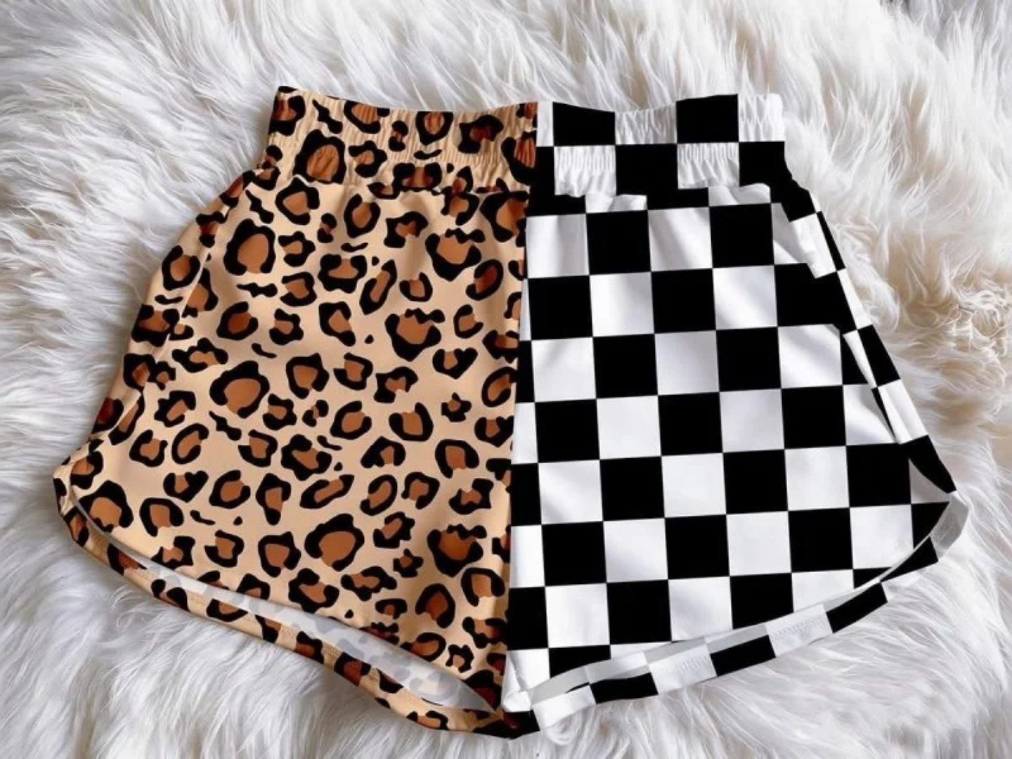 Split Print Shorts (adult)