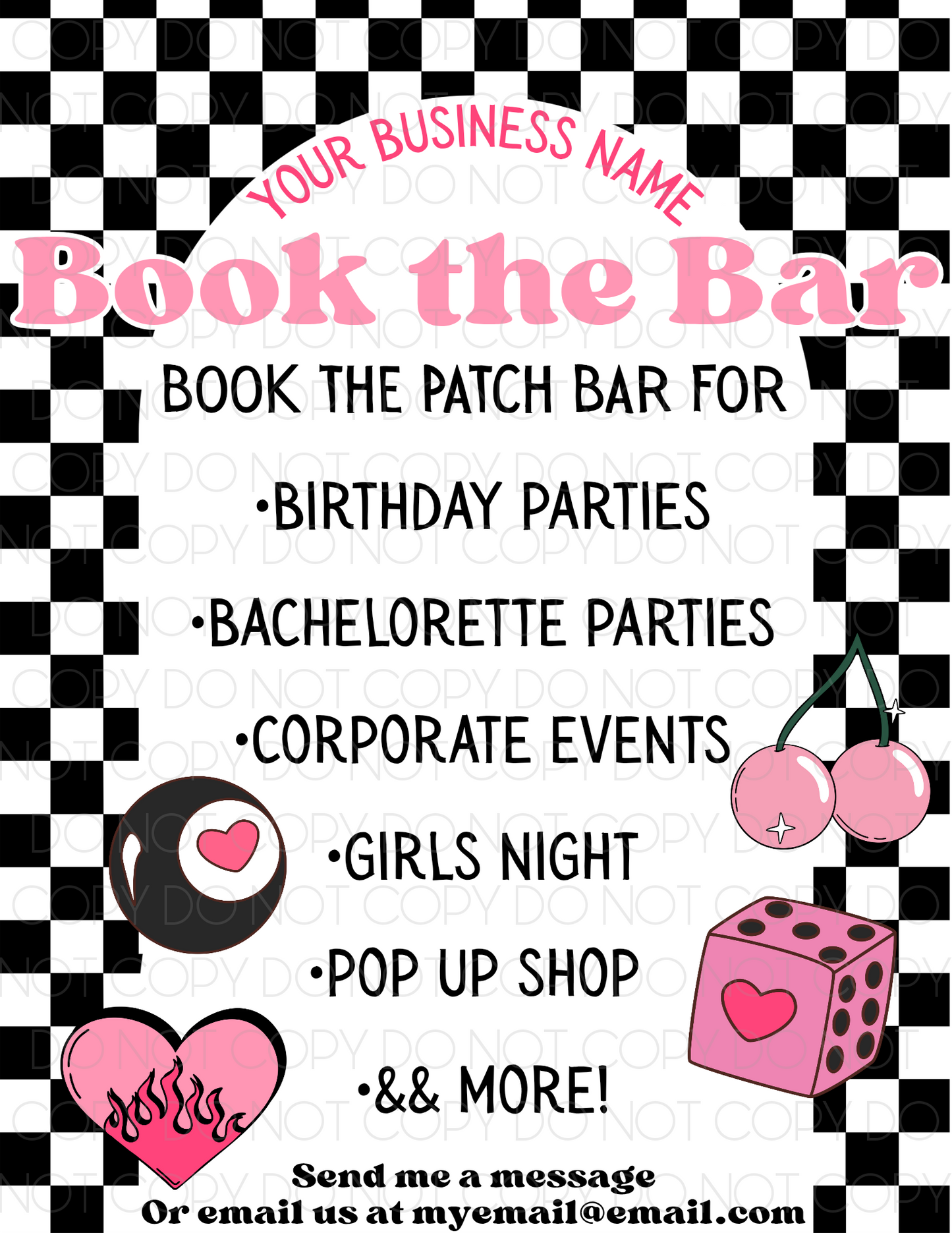 Hat Bar Canva Template