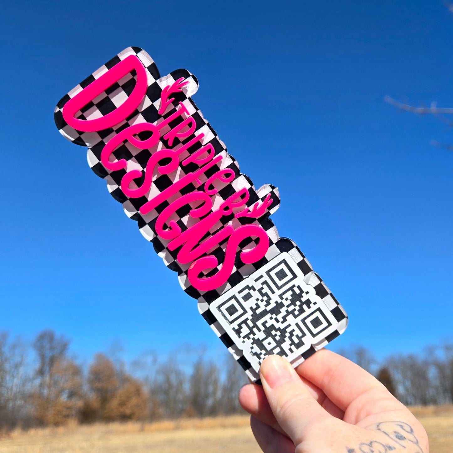 Qr Mini Acrylic Sign
