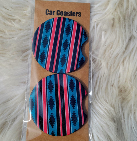 90s Aztec Car Coasters