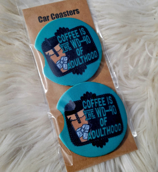 WD40 of Adulthood Car Coasters