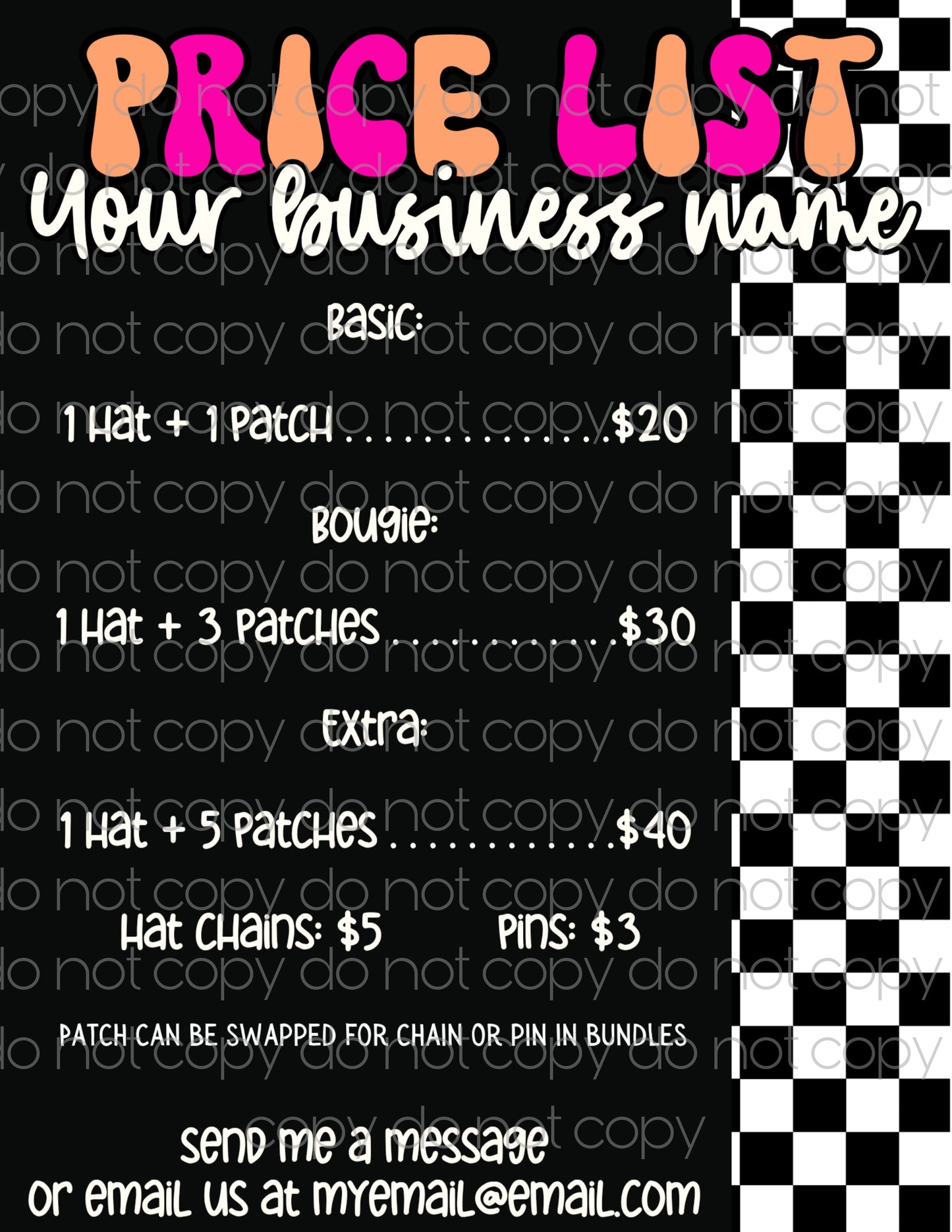 Canva Hat Bar Template