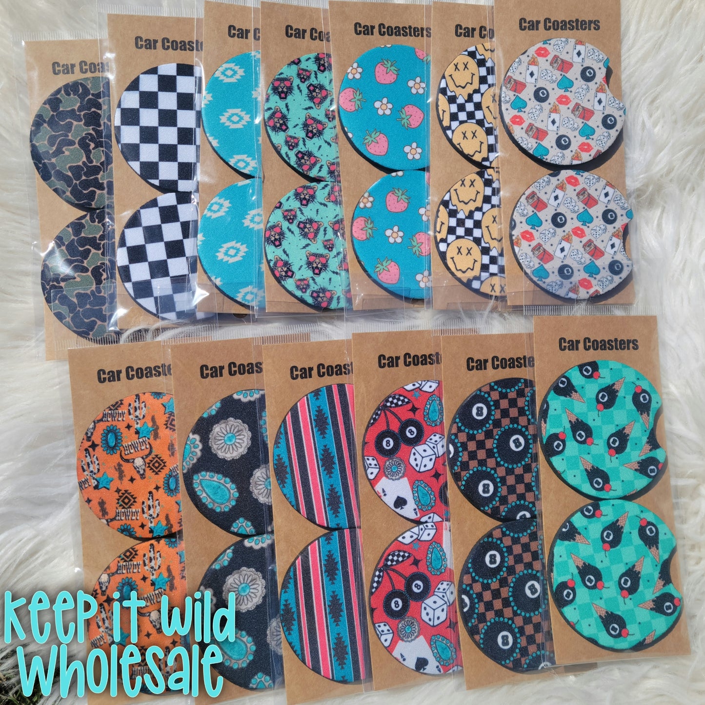 20 Sets of Car Coaster -randomly chosen