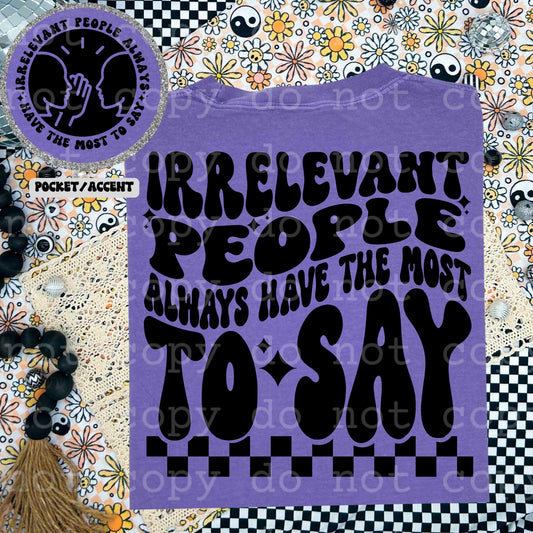 Irrelevant People
