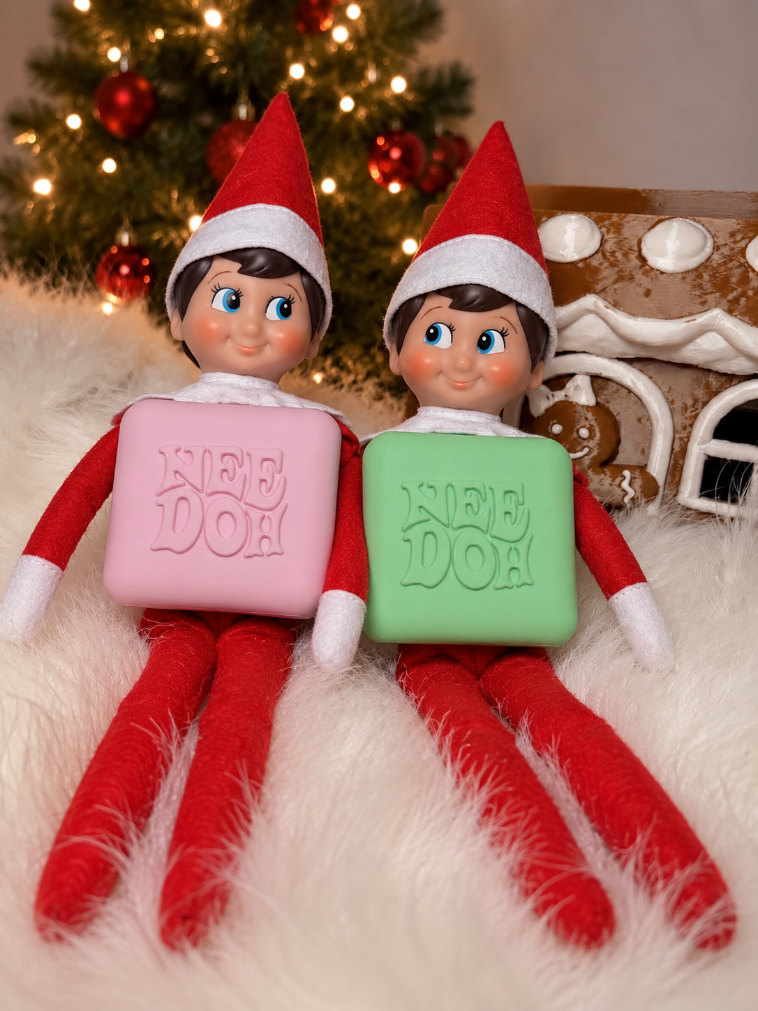 Christmas Elf Accessories | NEE DOH Cube, Santa’s Butter, Cast & Crutches | Elf Props