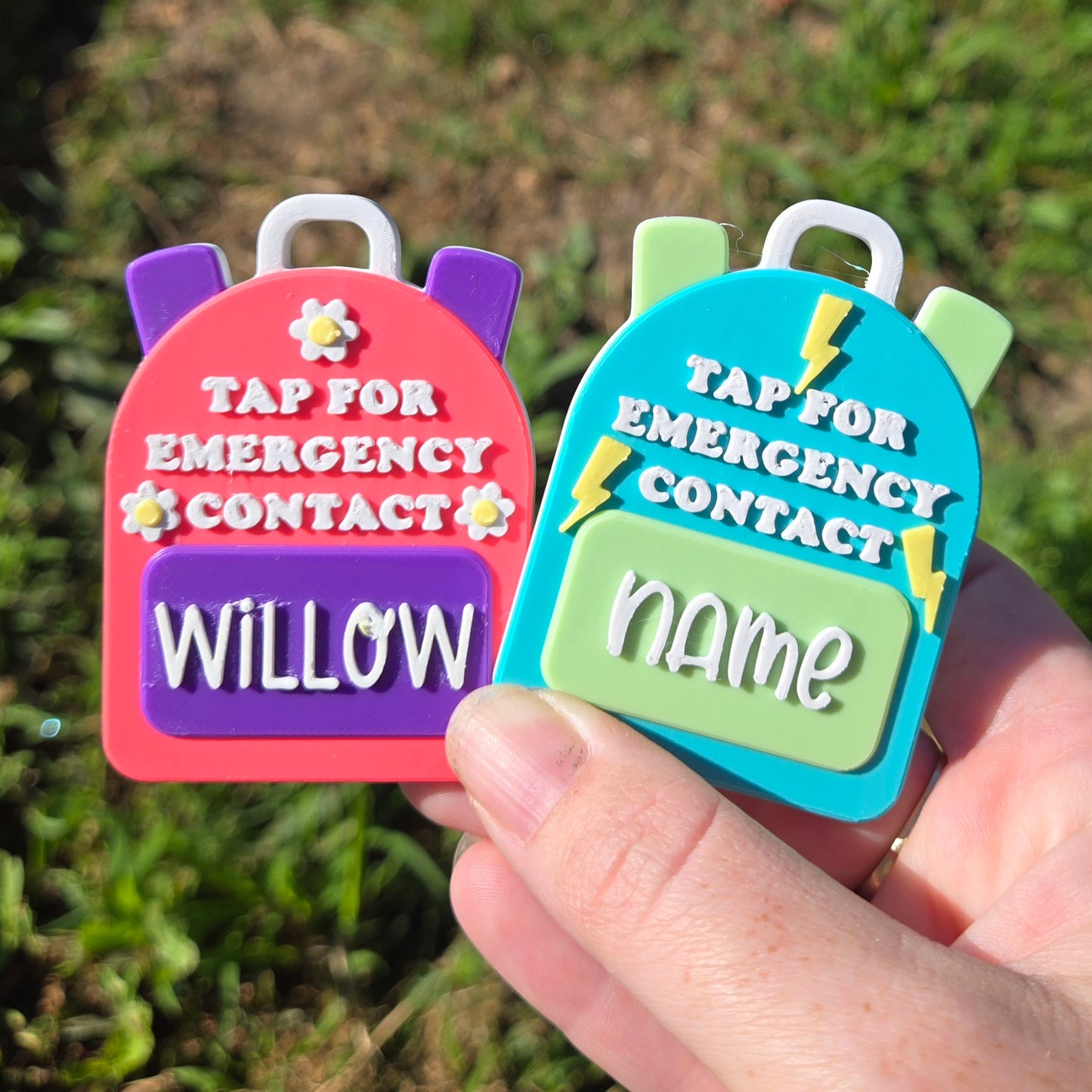 3D Printed NFC contact Bag Tags