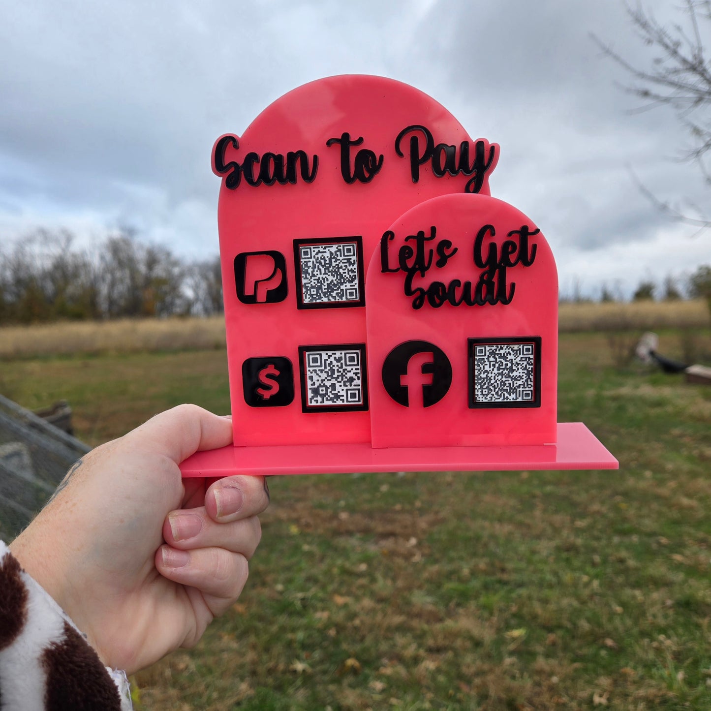 Mini QR Payment Sign