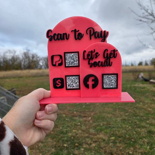 Mini QR Payment Sign