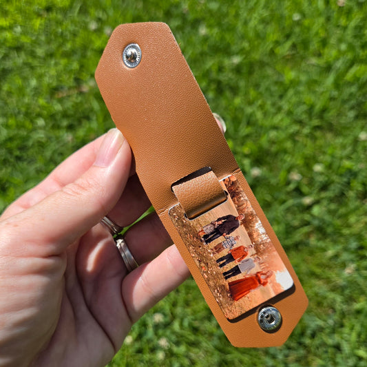 Leather Photo Keychain