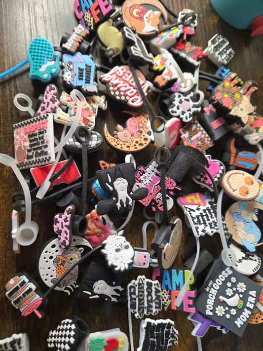 80+ straw toppers bundle