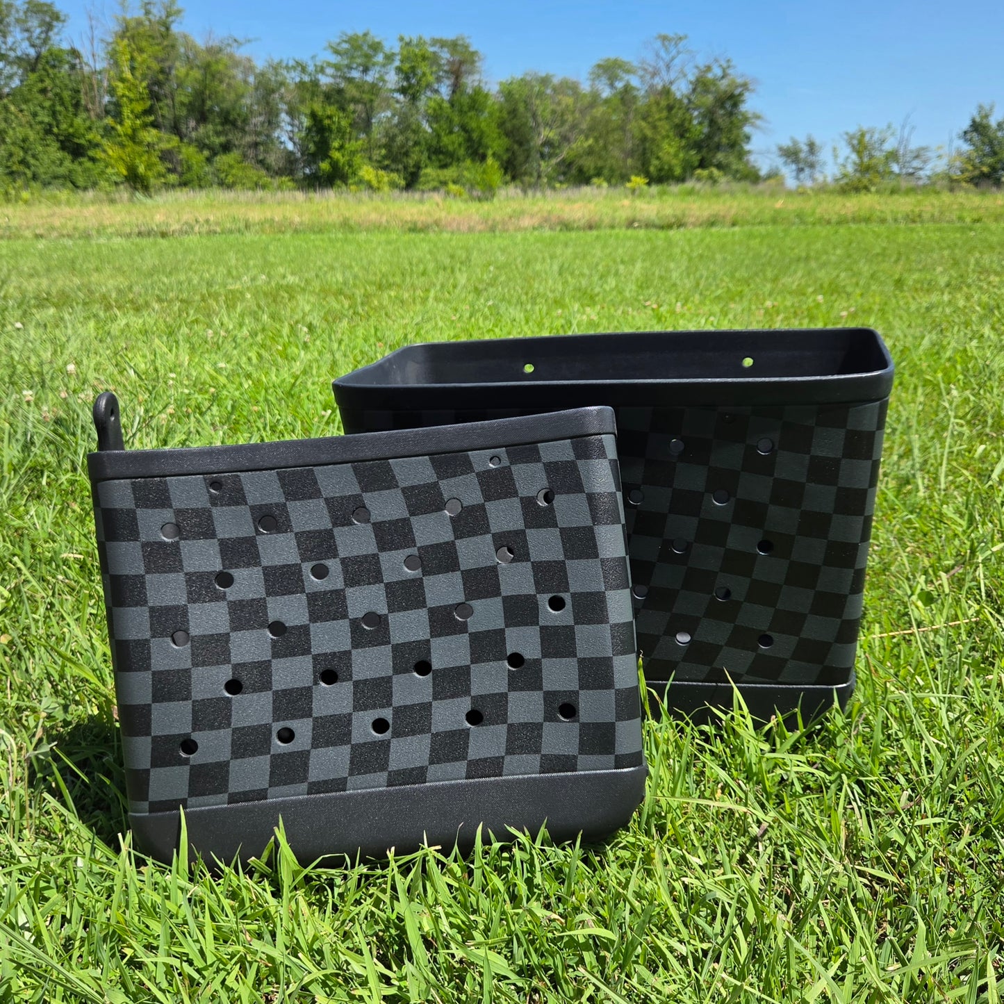 Checkered Tote Bags