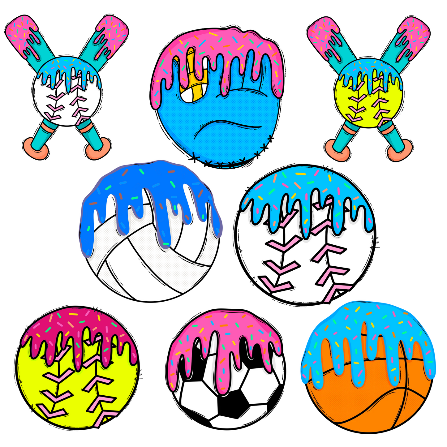 Drip Ball Bag Tags