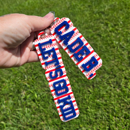 Baseball Bag Tag/Keychain
