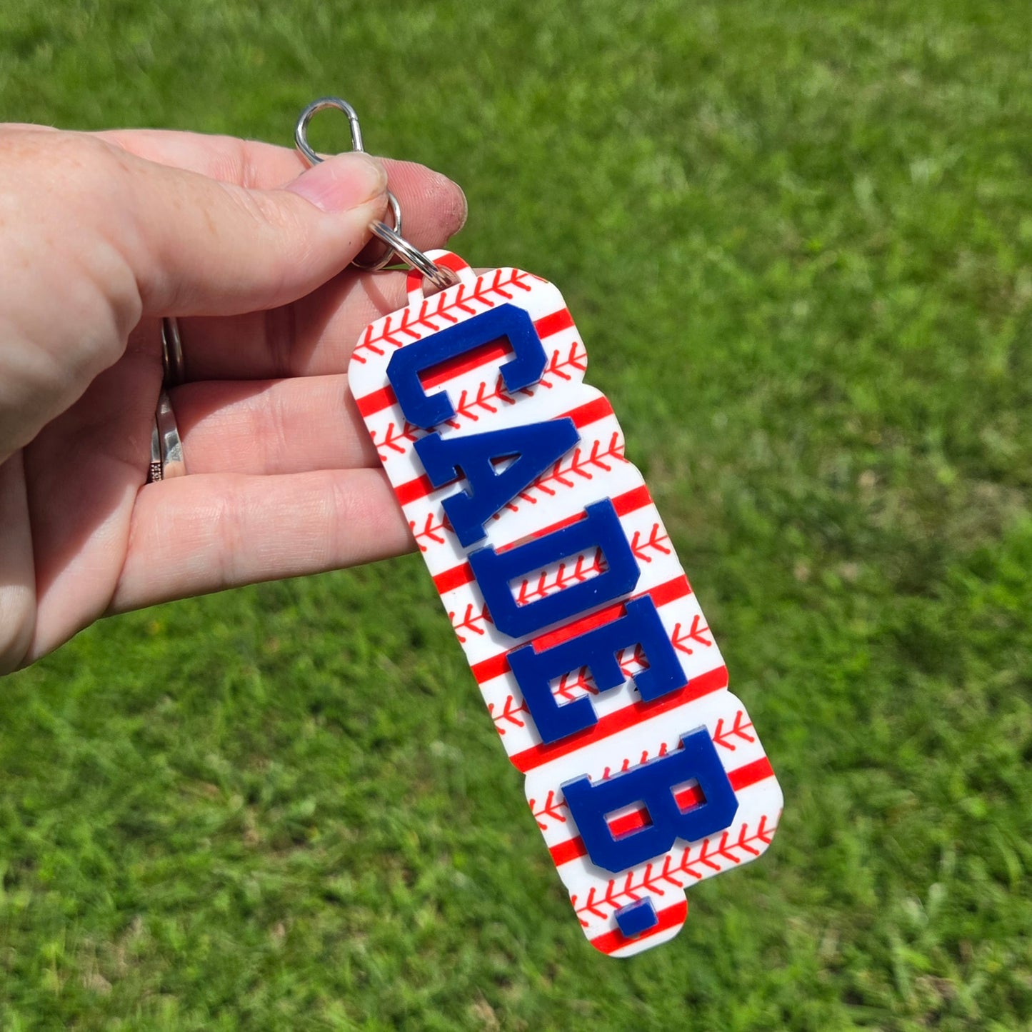 Baseball Bag Tag/Keychain
