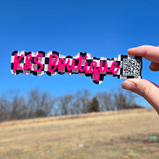 Qr Mini Acrylic Sign