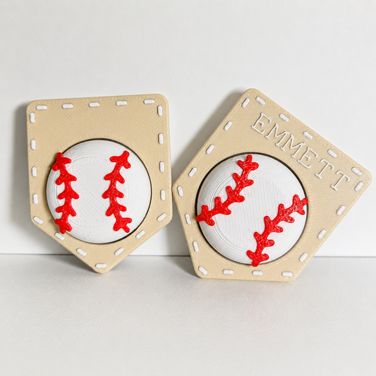 Home Plate Clicker Keychain
