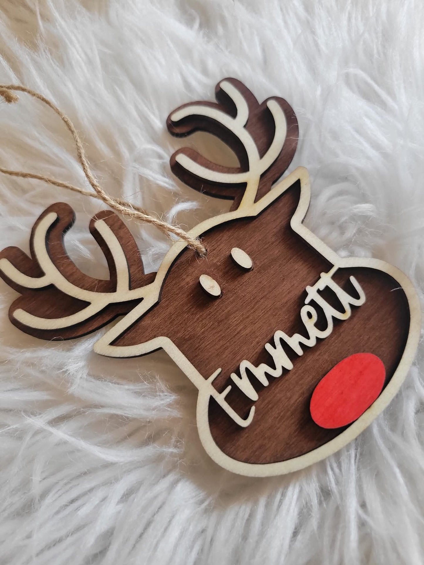 Reindeer Name Ornament