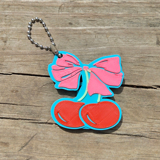 Cherries Tab Opener Keychain