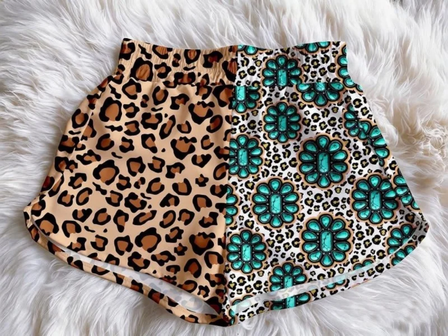 Split Print Shorts (adult)