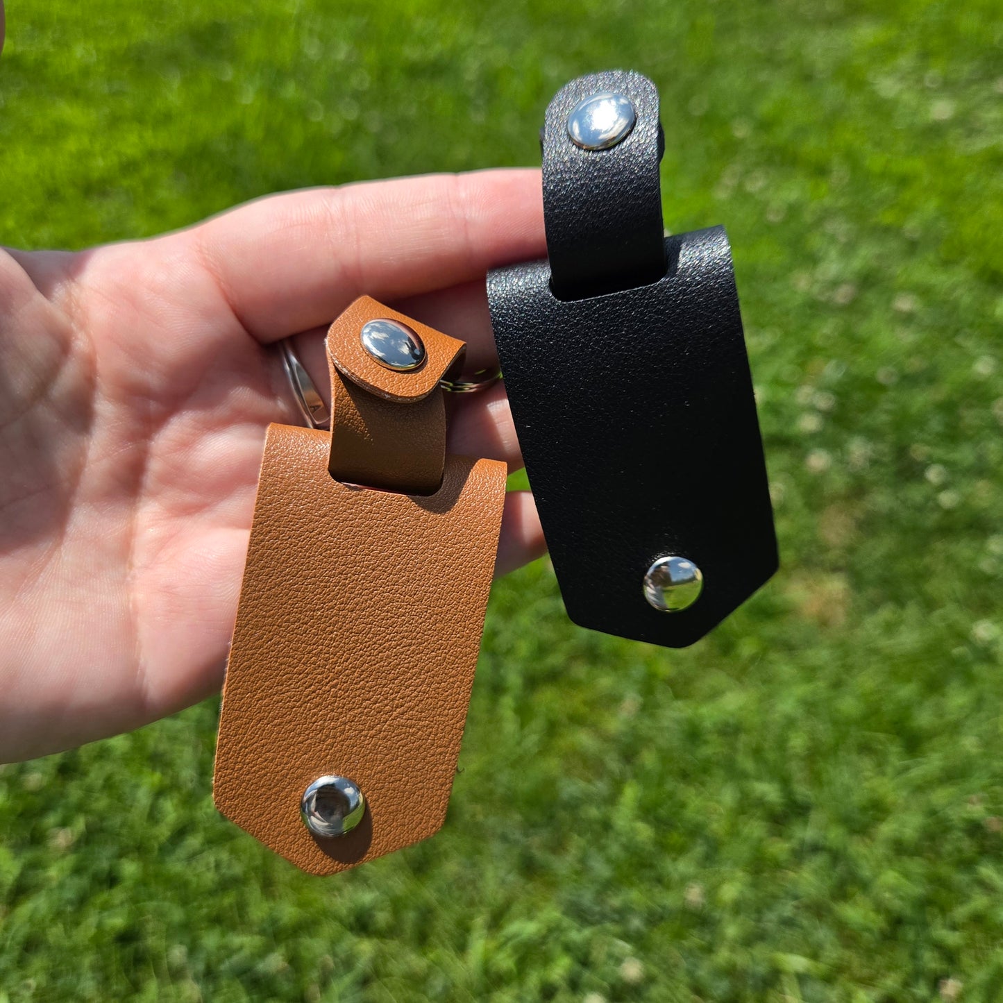 Leather Photo Keychain