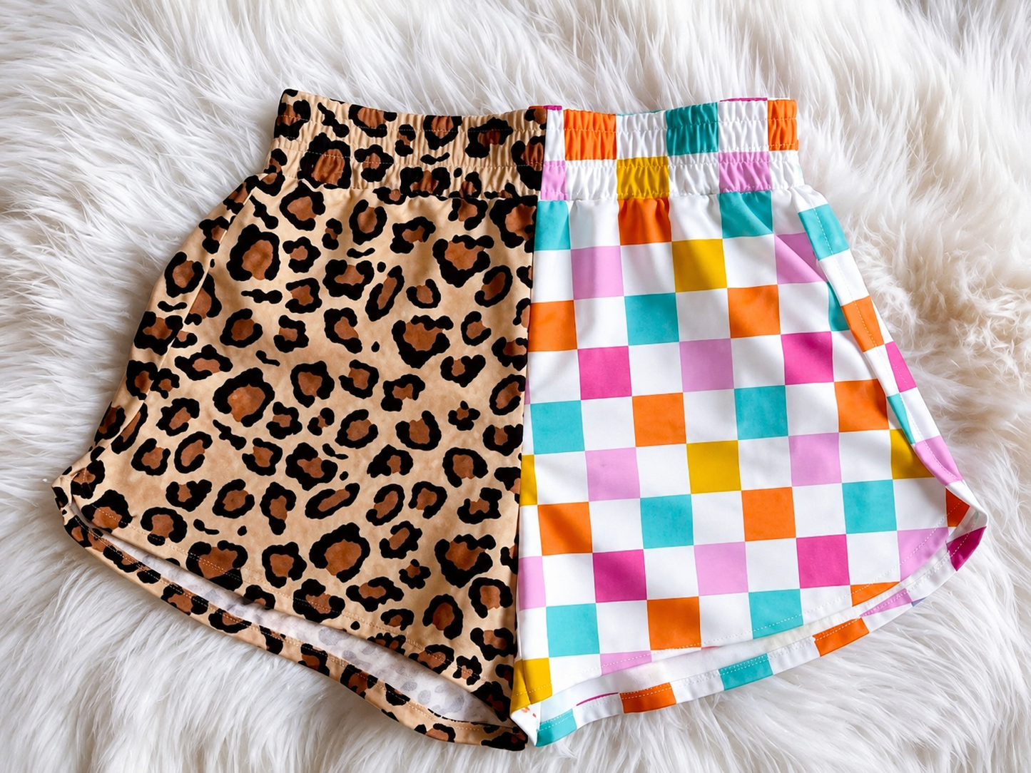 Split Print Shorts (adult)