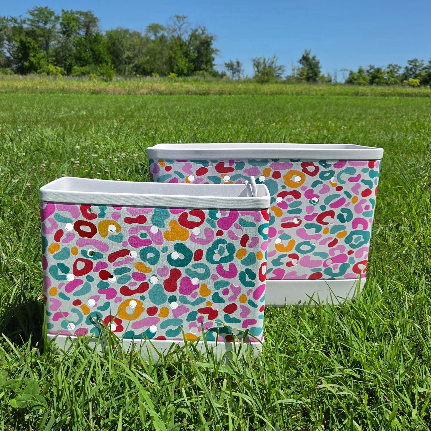 Colorful Leopard Tote Bags