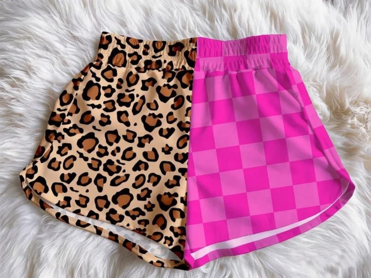 Split Print Shorts (adult)