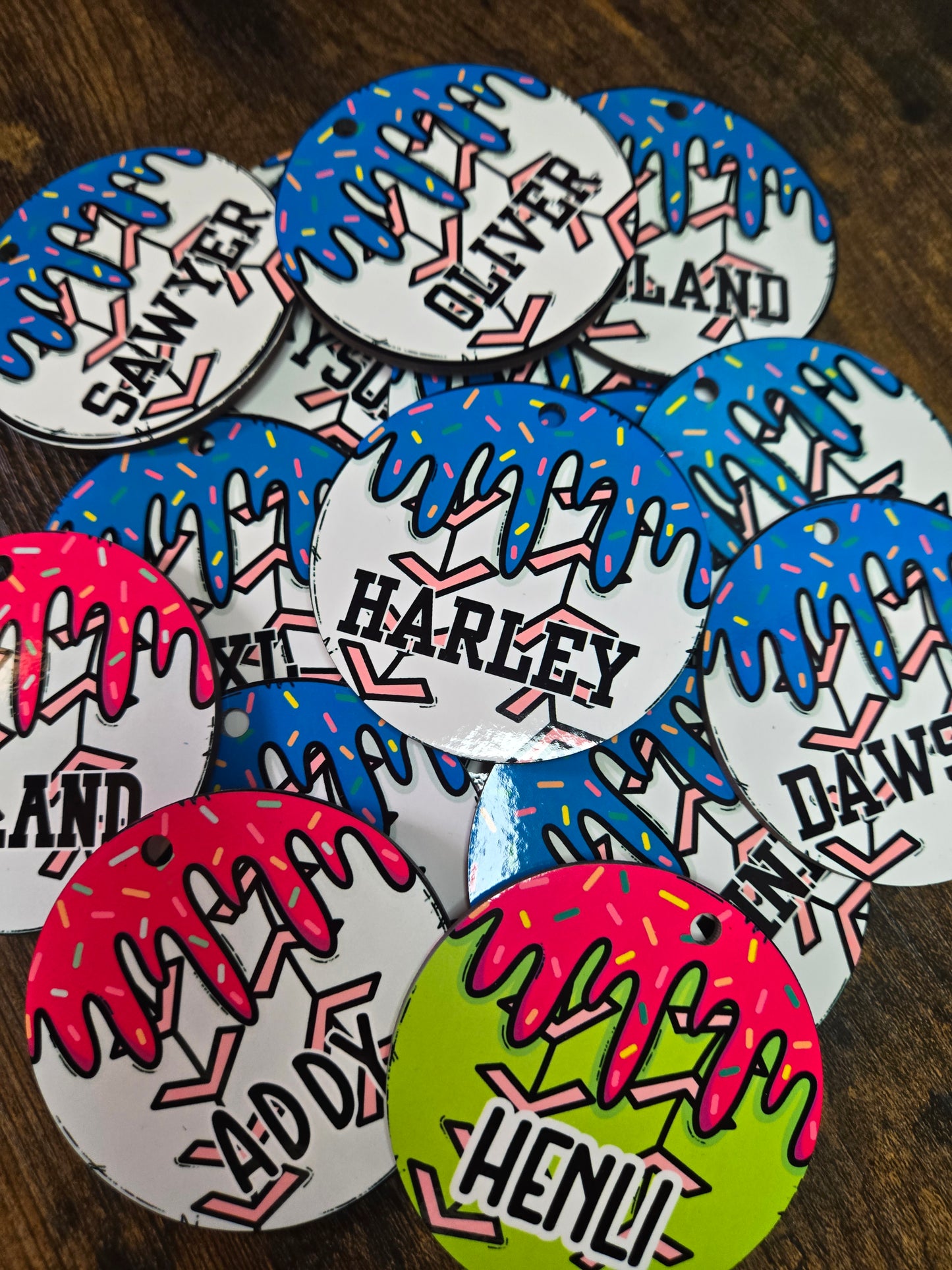 Drip Ball Bag Tags