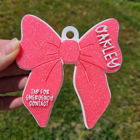 Bow Emergency Contact NFC Bag Tag