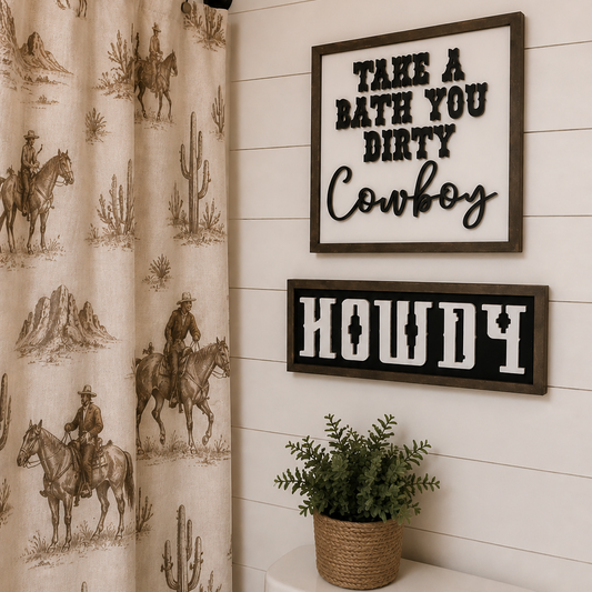 Take A Bath + Howdy Signs