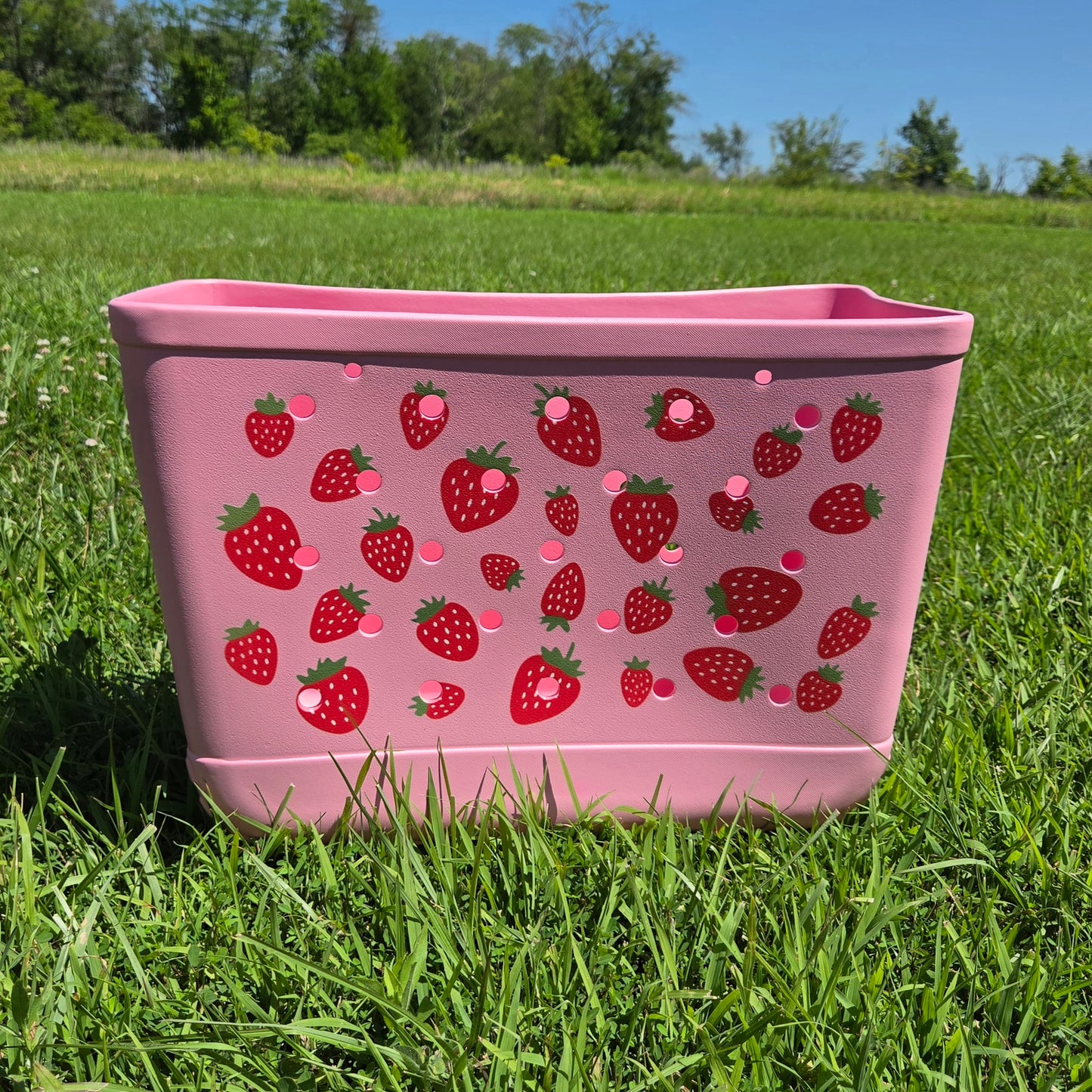 Large Strawberry Tote Bag