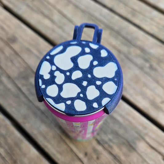 Cow Print Can Lid