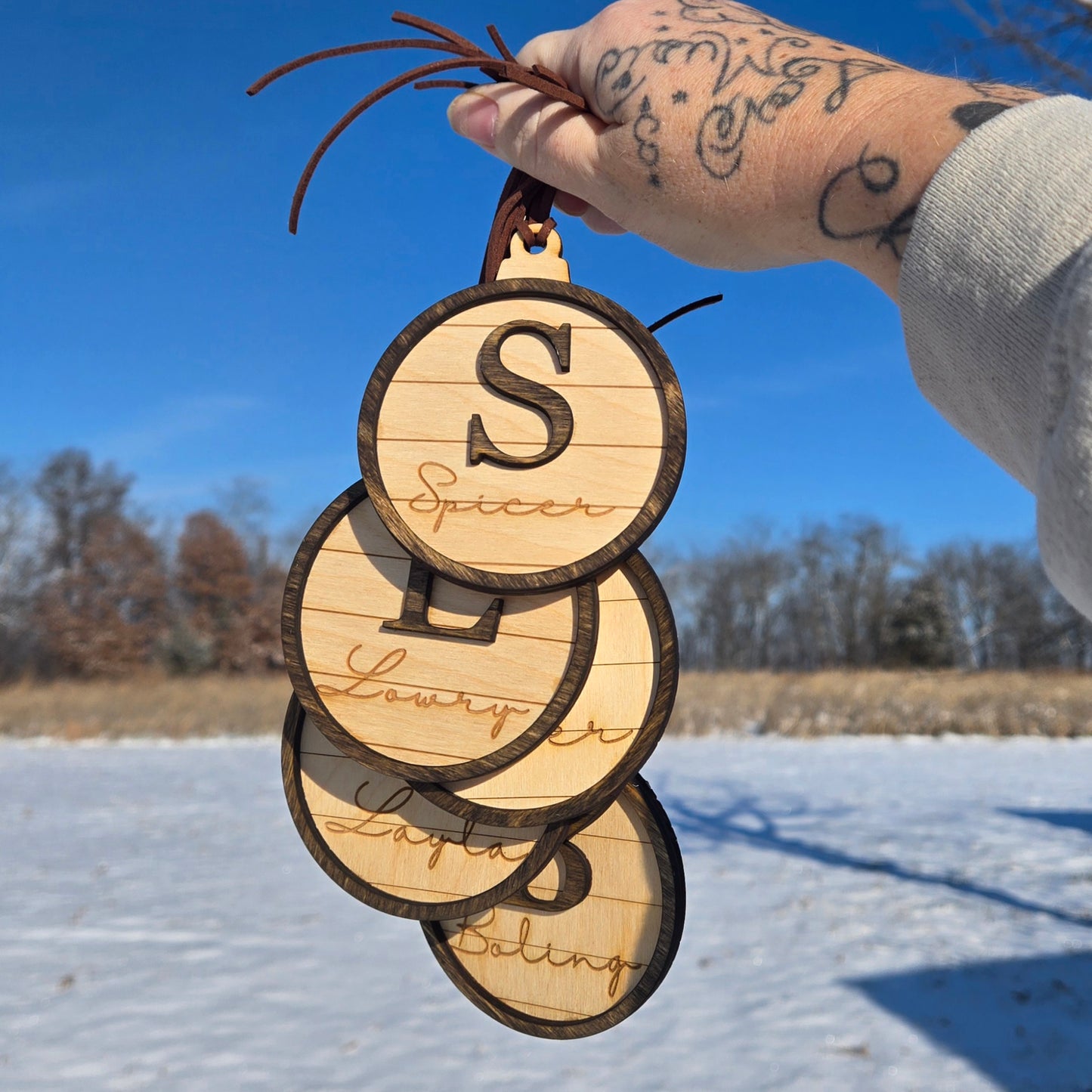 Last Name Ornament